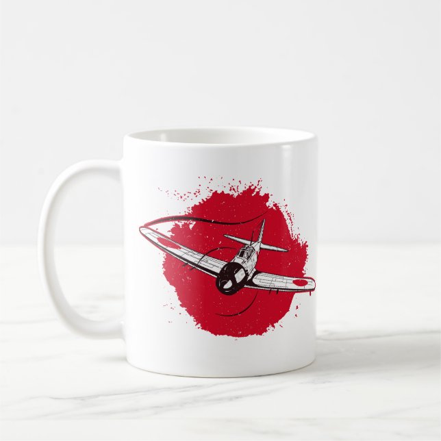 Mug A6M Zero | World War 2 Japanese Plane Retr (Gauche)