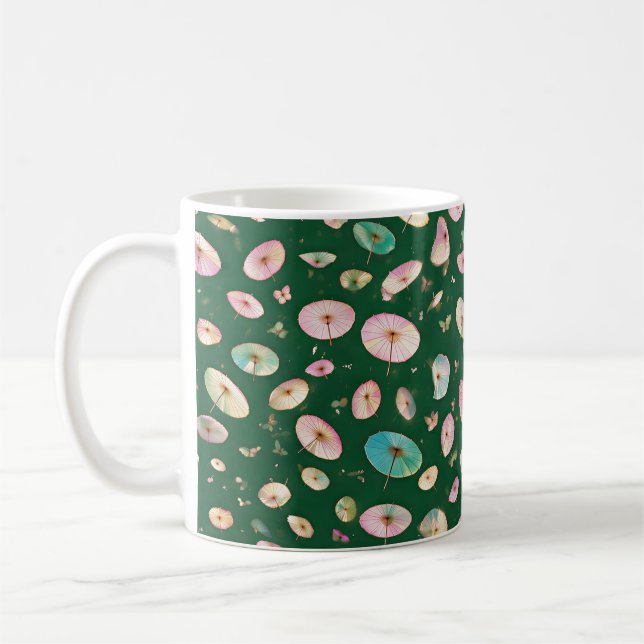 Mug A 1000 Parasols Forest Green  (Gauche)