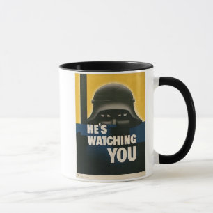 Mug à affiche vintage de la Seconde Guerre mondial