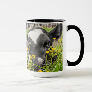 Mug à anneaux avec photo de veau
