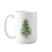 Mug à arbre de Noël traditionnel