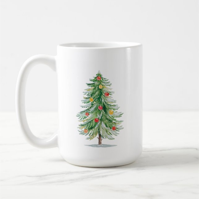 Mug à arbre de Noël traditionnel (Gauche)