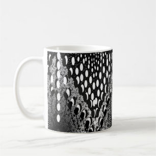 Mug à balayage noir et blanc - Gras géométrique Ab