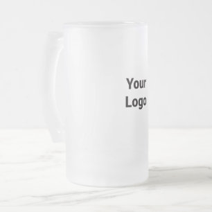 MUG À BIÈRE EN VERRE DÉPOLI AVEC GÉNOME ROSE DE DE