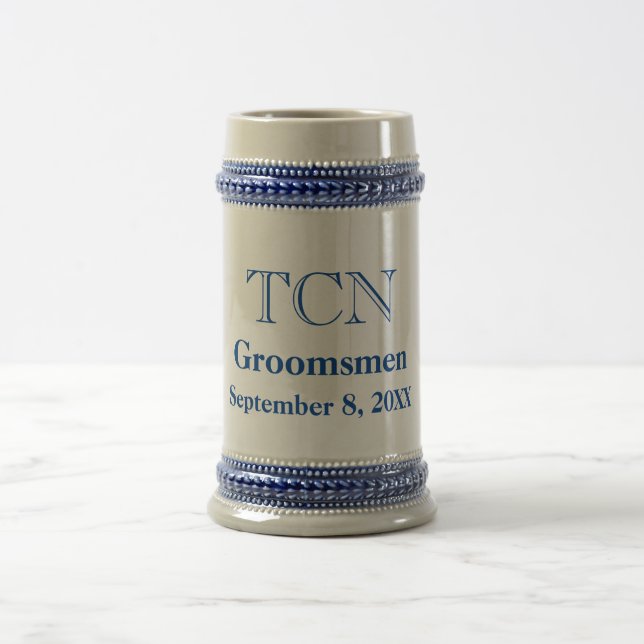 Mug à bière personnalisé classique pour garçons d' (Centre)
