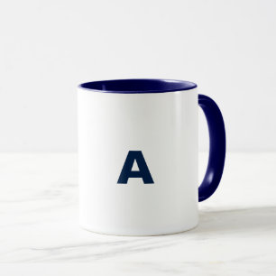 Mug A) Bleu foncé