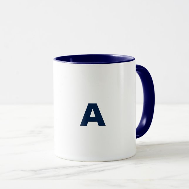 Mug A) Bleu foncé (Devant droit)