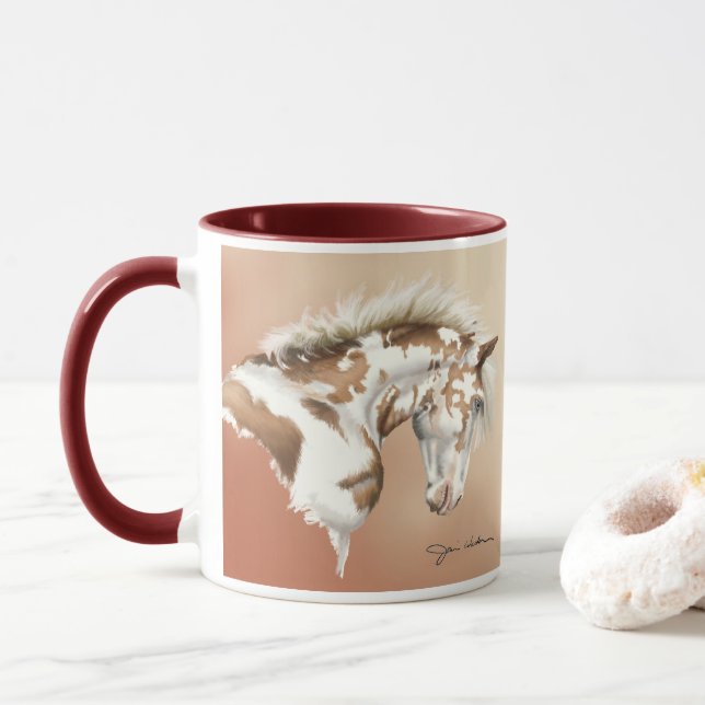 Mug à boisson étendue Mustang sauvage (Avec donut)