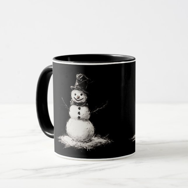 Mug à bonhomme de neige (Devant gauche)