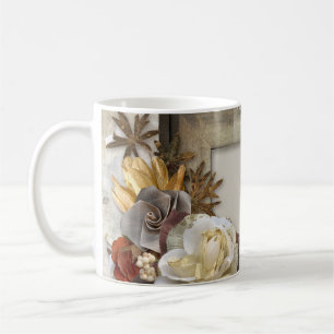 Mug à cadre fleuri