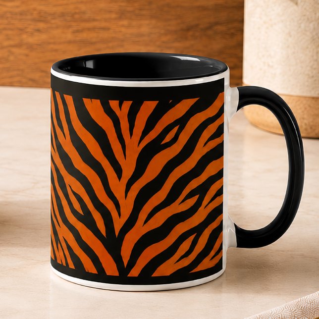 MUG À CAFE 330 ML "TIGRE ROUGE"  (Créateur téléchargé)