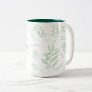 Mug à café à branche d'olivier - Botanique à deux 