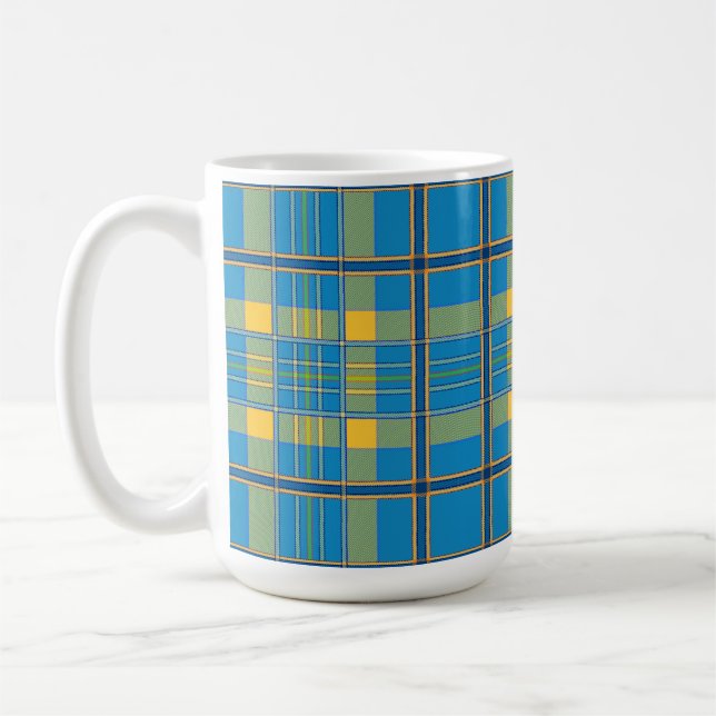 mug à café à carreaux tartan écossais (Gauche)