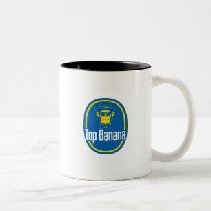 Mug à café à deux tons de banane supérieure