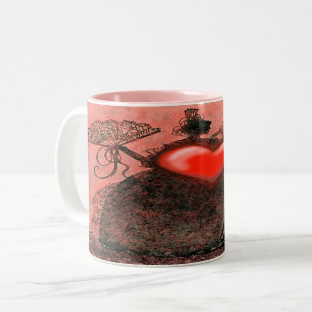 Mug à café à deux tons de la Saint-Valentin (Devant gauche)