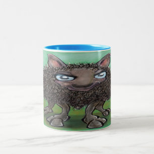 Mug à café à deux tons de mouton noir