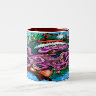 Mug à café à deux tons de Noël