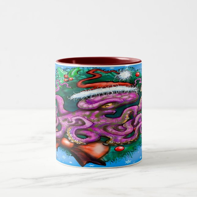 Mug à café à deux tons de Noël (Centre)