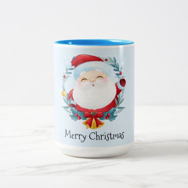 Mug à café à deux tons de Noël (Centre)