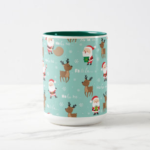 Mug à café à deux tons de Noël