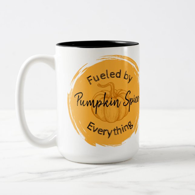 Mug à café à deux tons épices citrouille (Gauche)