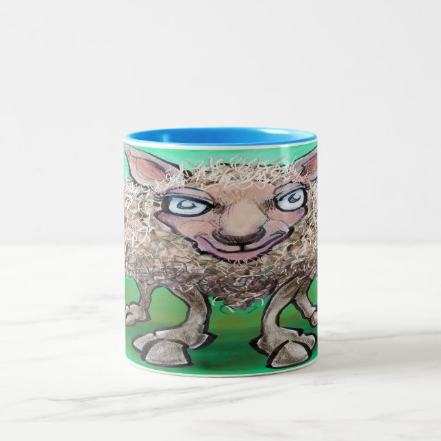 Mug à café à deux tons mouton (Centre)