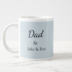 Mug à café à Fête des pères minimaliste   Noms des