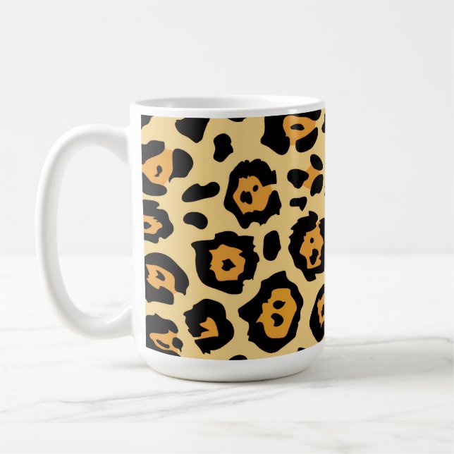 mug à café à motif jaguar (Gauche)