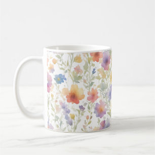 Mug à café à motifs floraux pour amis