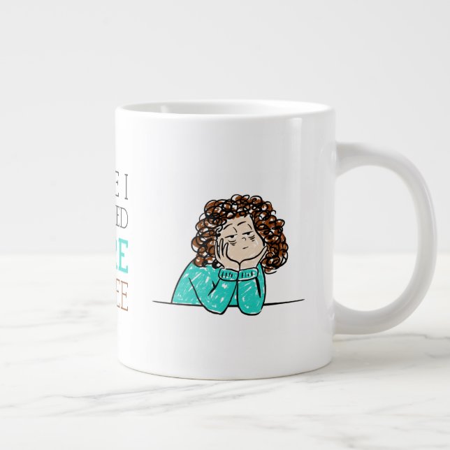 Mug à café au travail - Stressé + Fatigué (Droite)