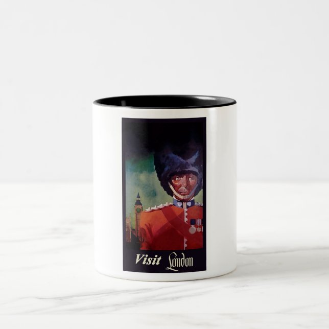 Mug à café avec affiche de Londres (Centre)
