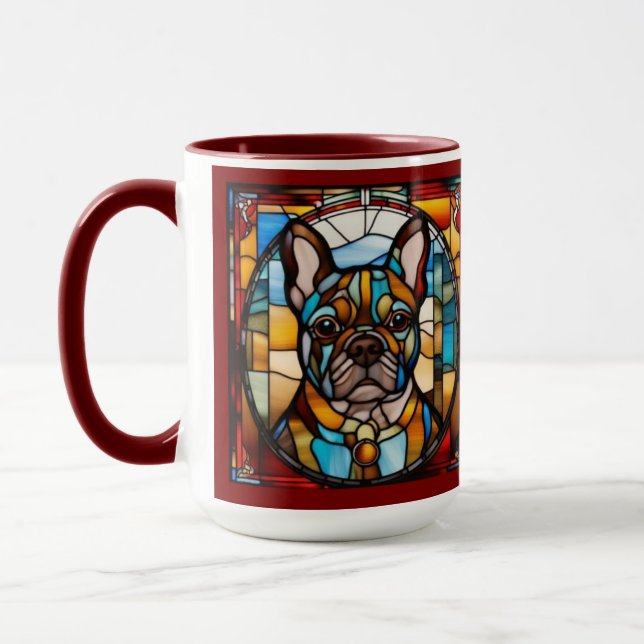 Mug à café avec Bouledogue Français Mignon (Gauche)