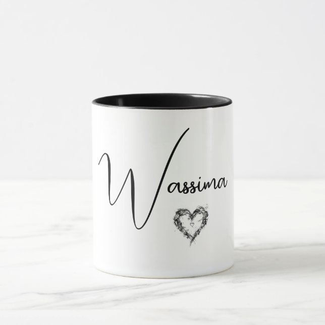 Mug à café avec nom, tasse cadeau d'anniversaire N (Centre)