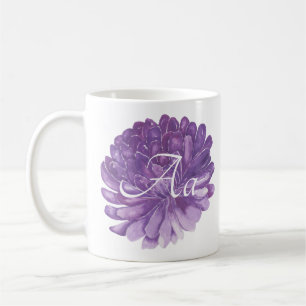 Mug à café blanc classique "Fleur de lavande"