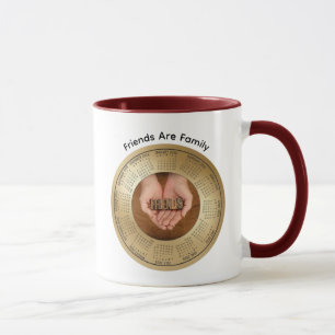 Mug à café Calendrier 2026 Famille est Amis