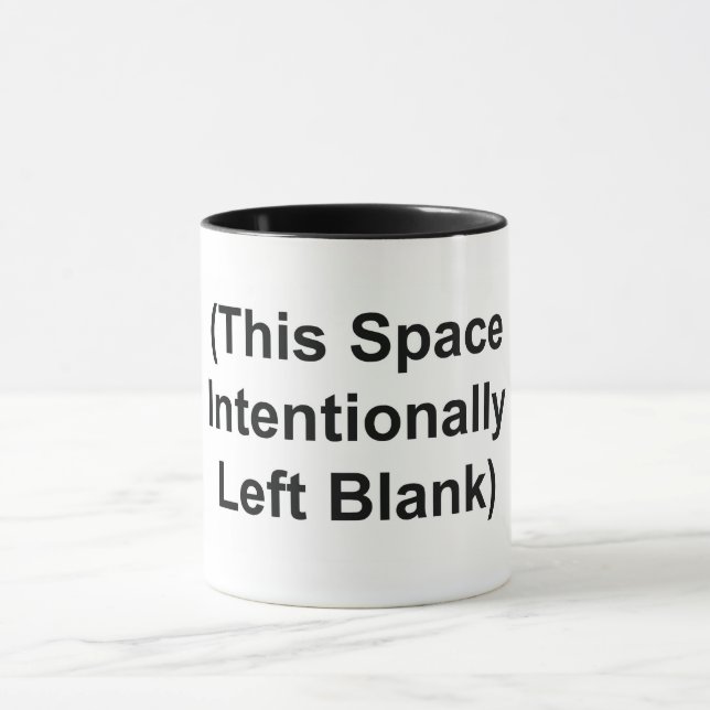 MUG À CAFE (Cet espace est intentionnellement lais (Centre)