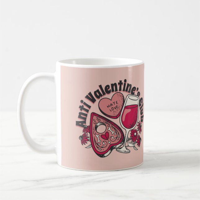 Mug à café club anti-Valentine (Gauche)
