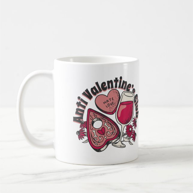 Mug à café club anti-Valentine (Gauche)