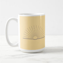 Mug à café CMEC - 15 oz, jaune clair avec gris