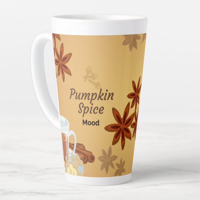 Mug à café d'automne - "Humeur épicée Citrouille" (Angle gauche)