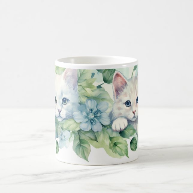 Mug à café deux chats (Centre)