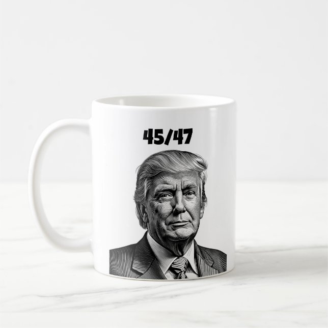 MUG À CAFE DONALD TRUMP, 45/47 (Gauche)