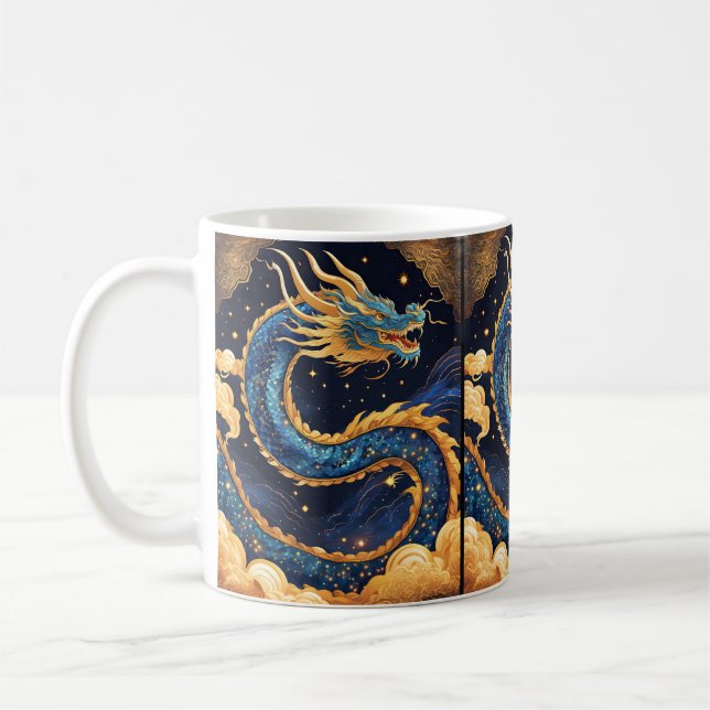 mug à café dragon chinois (Gauche)