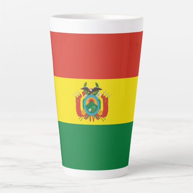 Mug à café drapeau patriotique bolivien (Devant)
