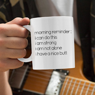 Mug à café drôle avec citation “J'ai un beau derri