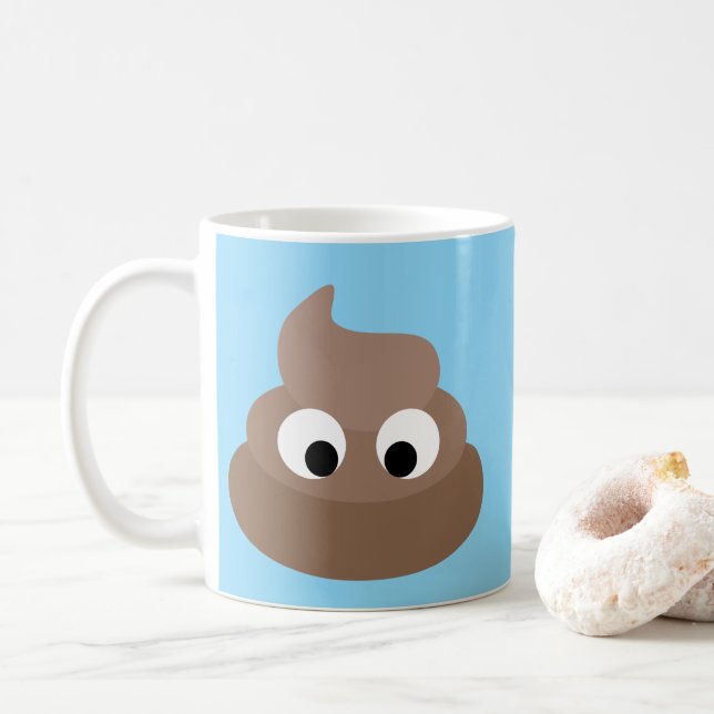 MUG À CAFE DRÔLE DE CACA (Avec donut)