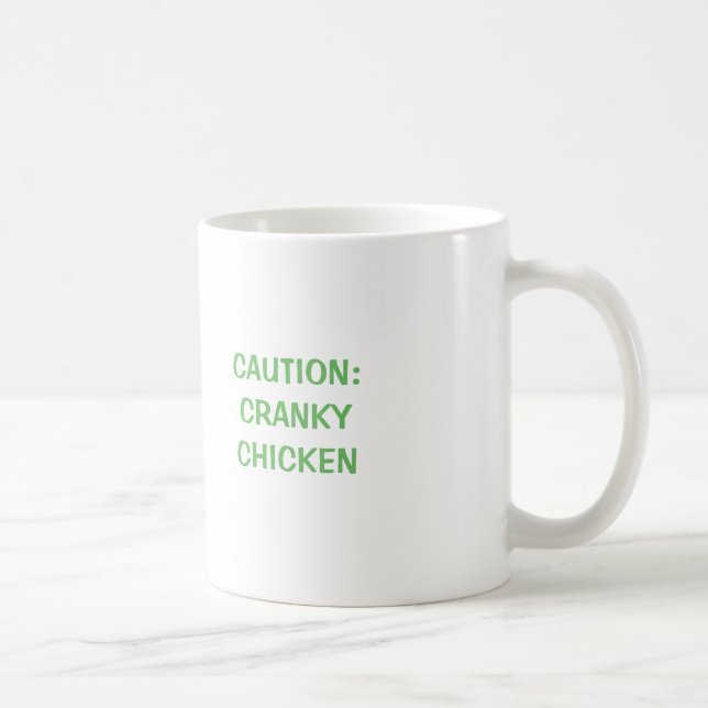 Mug à café drôle poule soyeuse grincheuse (Droite)