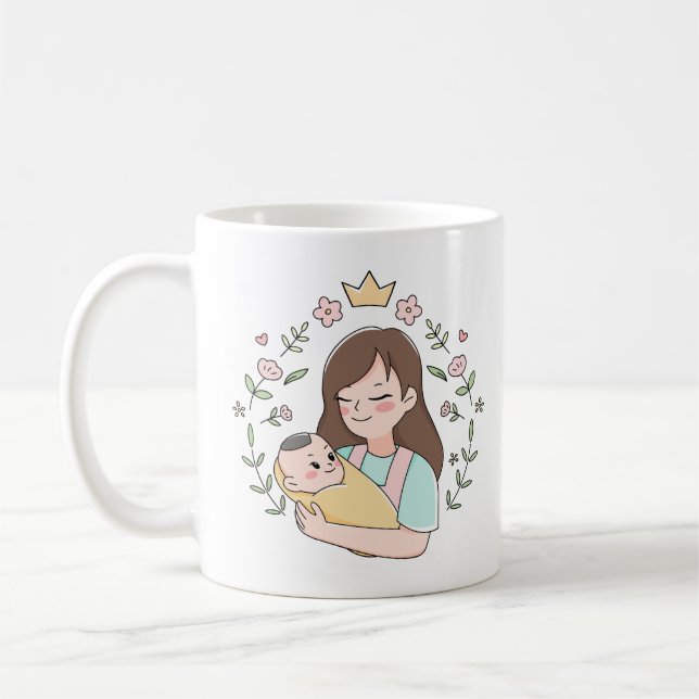 Mug à café Élégant Bébé | bébé en chargement (Gauche)