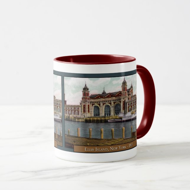 Mug à café Ellis Island (Devant droit)