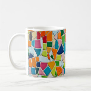 mug à café en carreaux de mosaïque